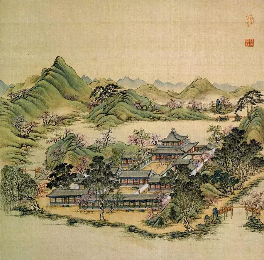 国外经典园林平面图,明清园林平面