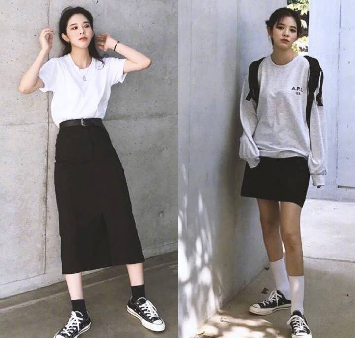 好看穿搭女秋天酷酷的,酷酷girl衣服搭配