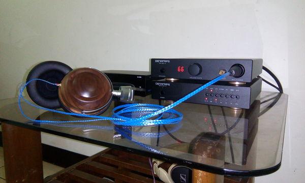 胡桃木耳罩，制作平衡耳机线材，左右声道地线分离效果显著