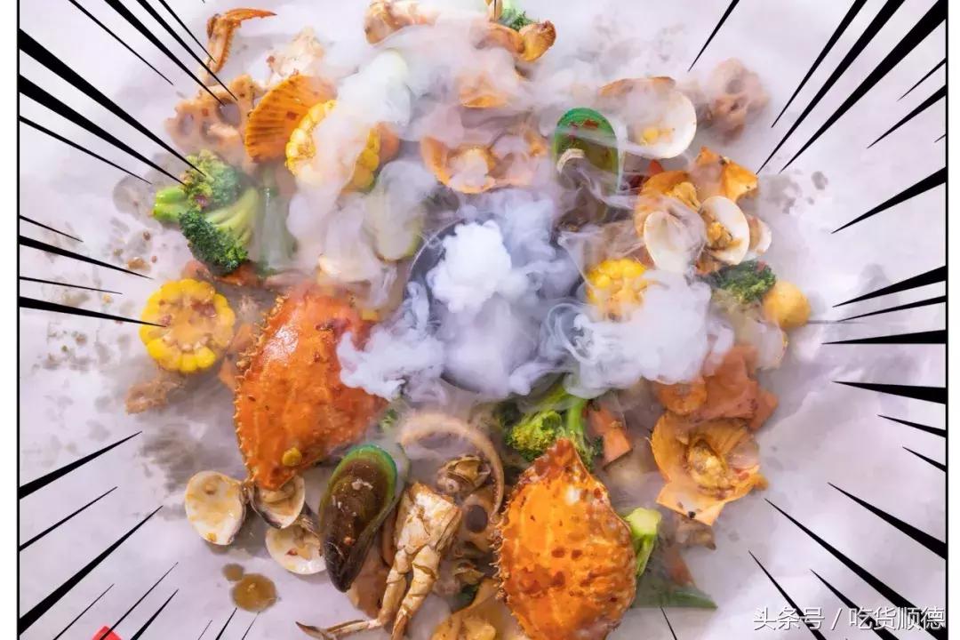 抖音美食一铲子海鲜,抖音100w赞以上视频