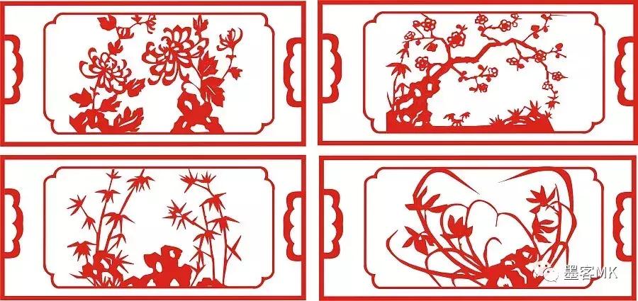 「墨客书院」梅兰竹菊四君子