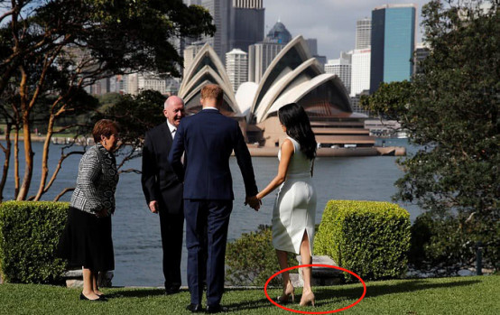 梅根王妃穿高跟鞋,梅根王妃换高跟鞋