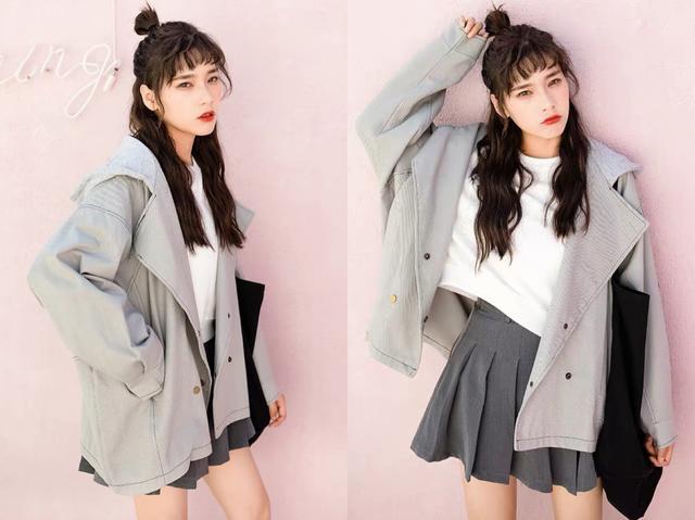 烫发中长卷发复古港风,中长卷发烫发发型