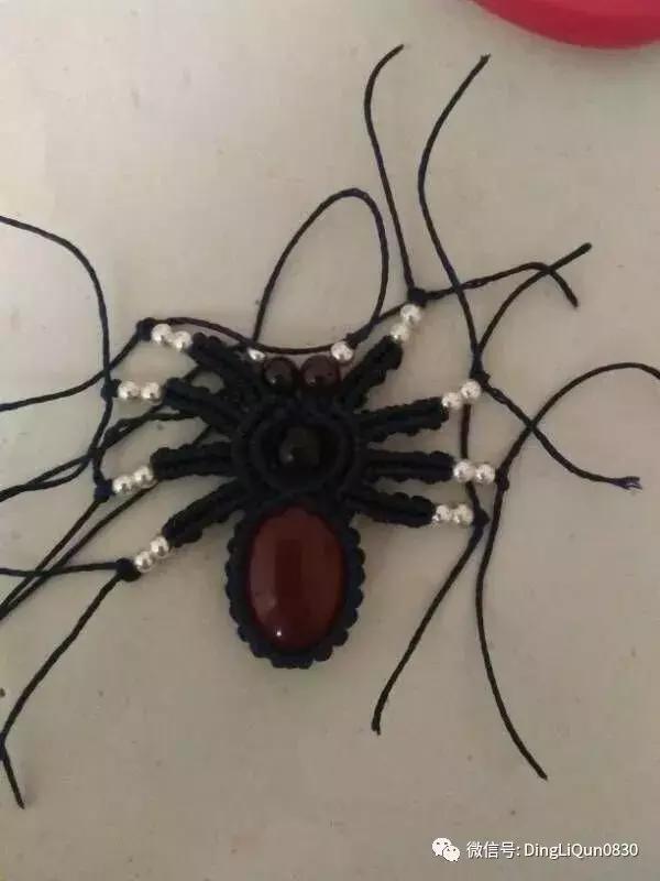 绳编宝石吊坠教程,石头吊坠穿珠子编绳教程