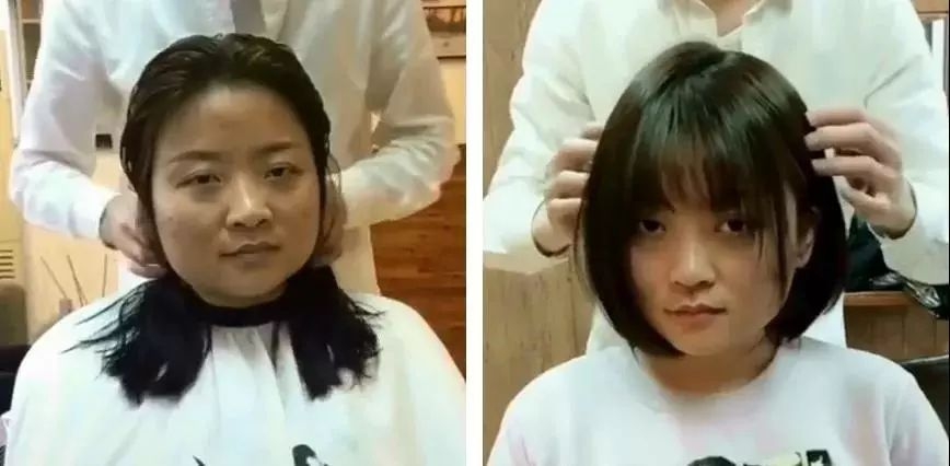 50岁女人脸大圆适合什么发型,脸大脖子短中年女士适合什么发型