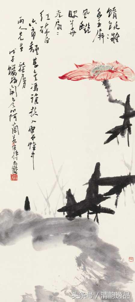 潘天寿花鸟真迹一百幅大赏,潘天寿山水画名作欣赏