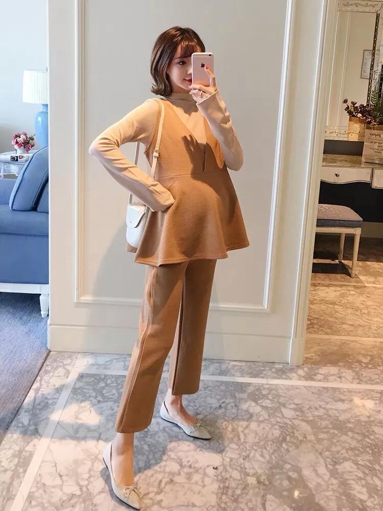 好看的孕妈冬季穿搭,孕妈潮流春季穿搭