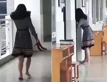 这位妈妈，你偷偷在学校里打赤脚的样子真美！