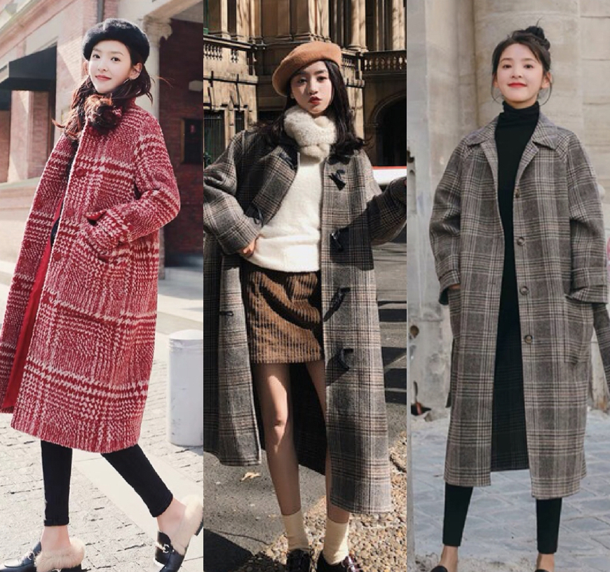 格子大衣和毛衣怎么搭配,格子大衣内搭什么颜色的毛衣好