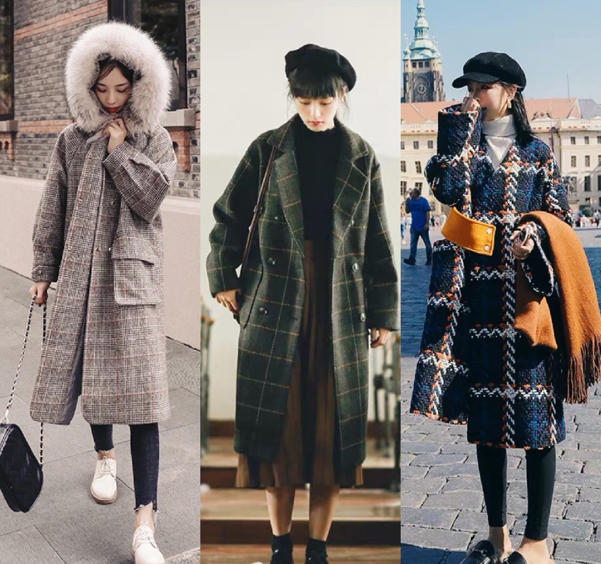 格子大衣和毛衣怎么搭配,格子大衣内搭什么颜色的毛衣好