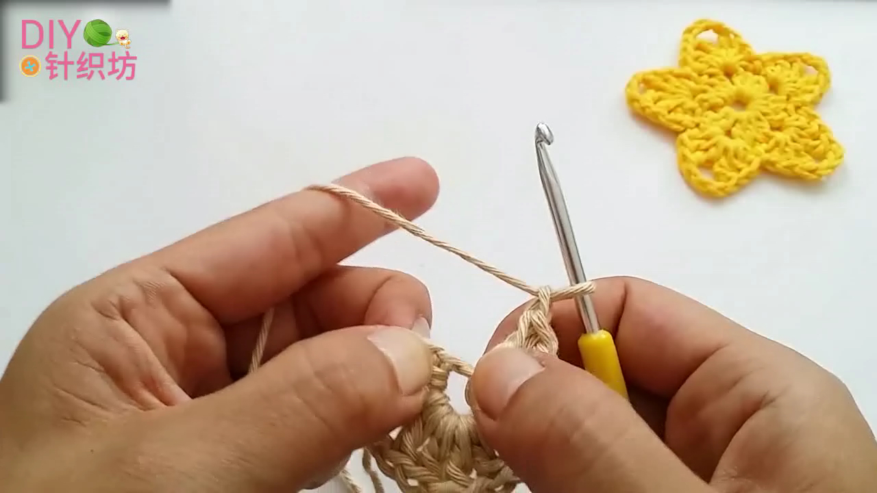 简单好看毛线杯垫,针织杯垫教程新手简单款