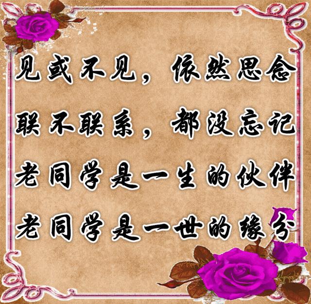 把最美的祝福送给亲爱的老同学,亲爱的老同学祝福语