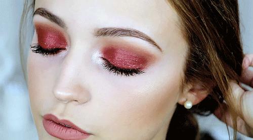 杨幂同款单眼皮红色系妆容,杨幂御用化妆师教你打造减龄妆