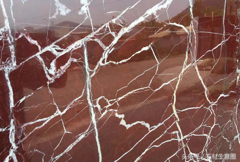 紫罗红大理石是合成的吗,高端紫罗红大理石图片