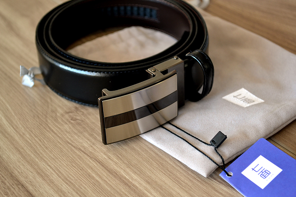 头层纯牛皮自动扣真皮腰带,牛皮休闲自动扣商务腰带