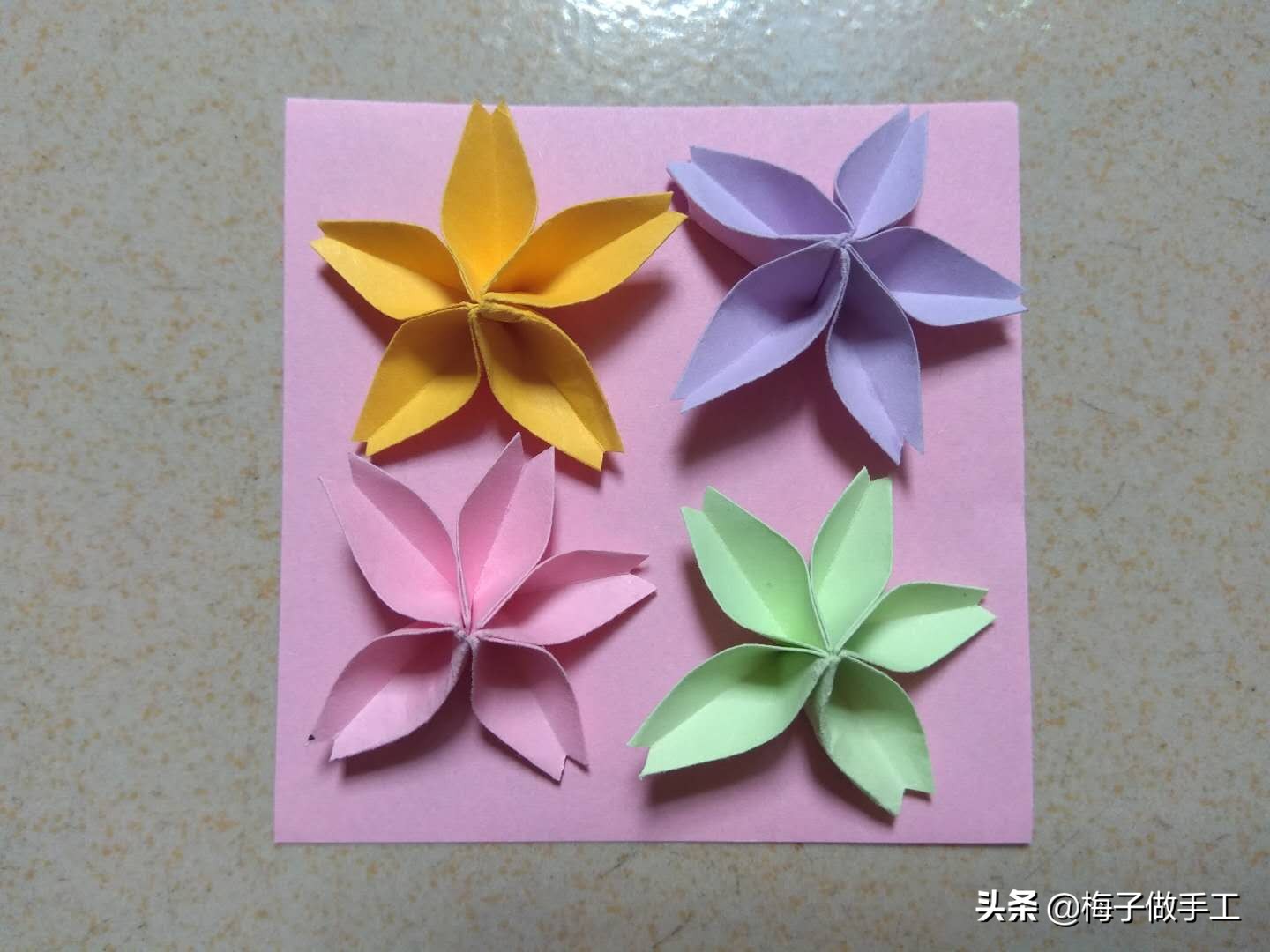 折纸樱花简单,折纸樱花简单教程