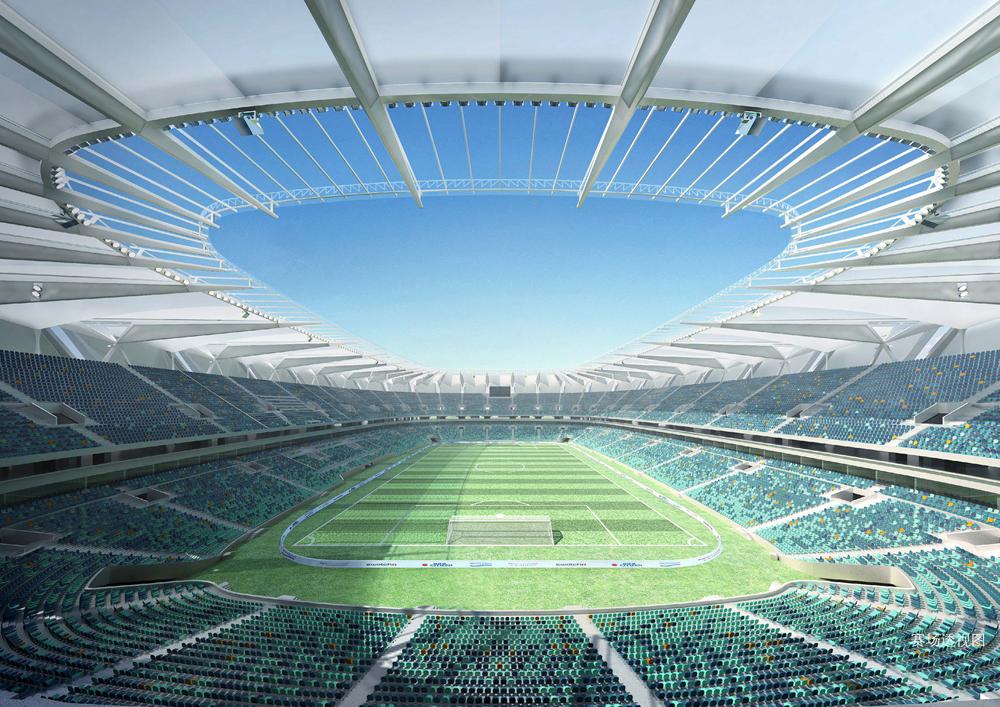 苏州亚洲杯足球场效果图,中国第一个三面环海亚洲杯足球场