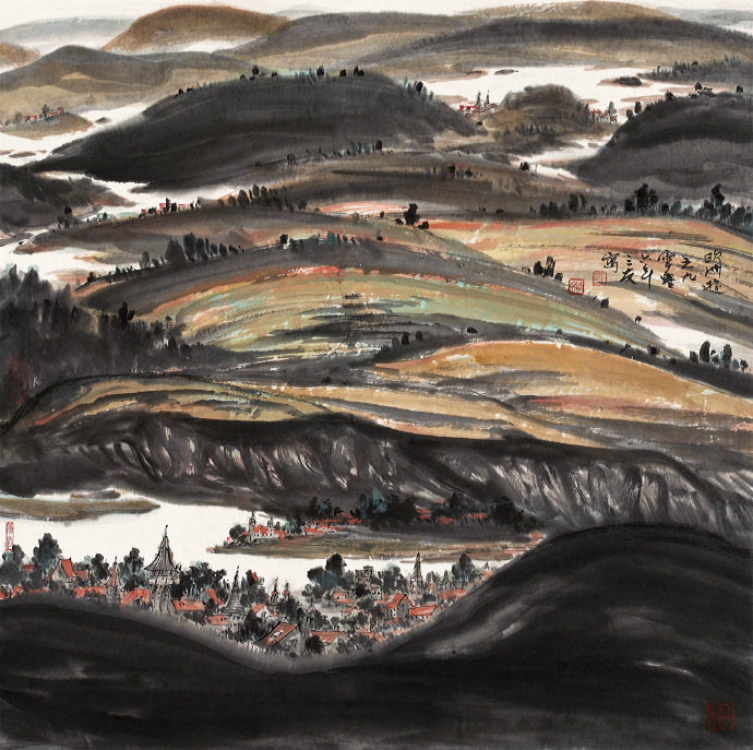 青年艺术家张荣国山水画作品欣赏,张三友的画价格