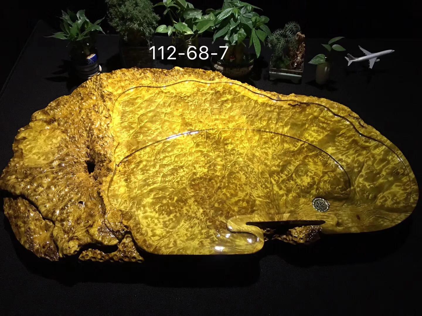 实木根雕金蟾茶盘,黄金樟实木茶盘