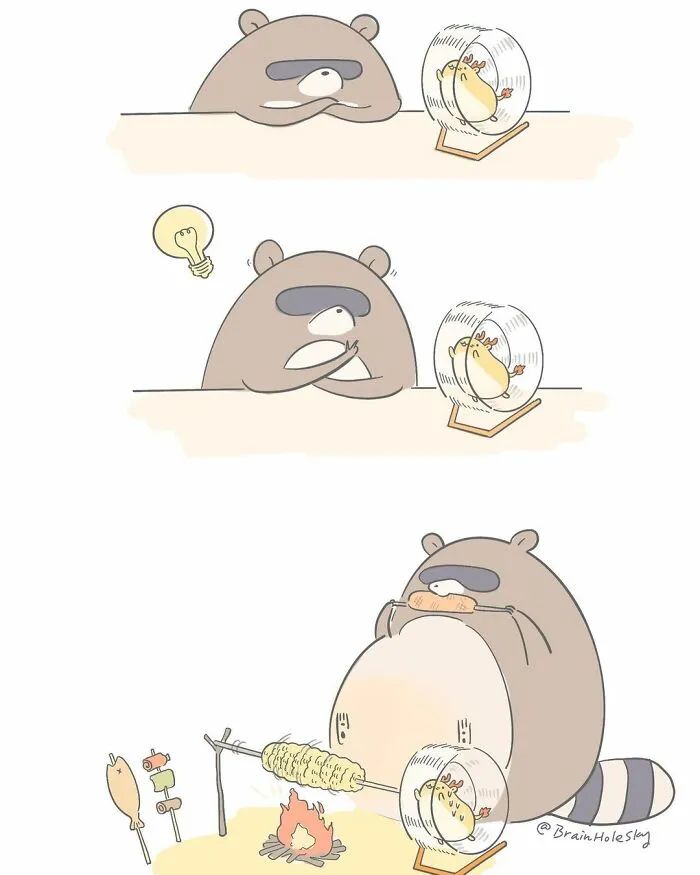 幽默四格漫画100幅图,20幅幽默的漫画