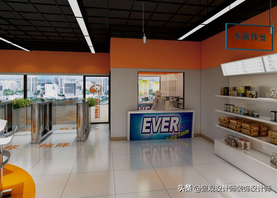 商场店铺设计案例图纸,超市设计图解大全