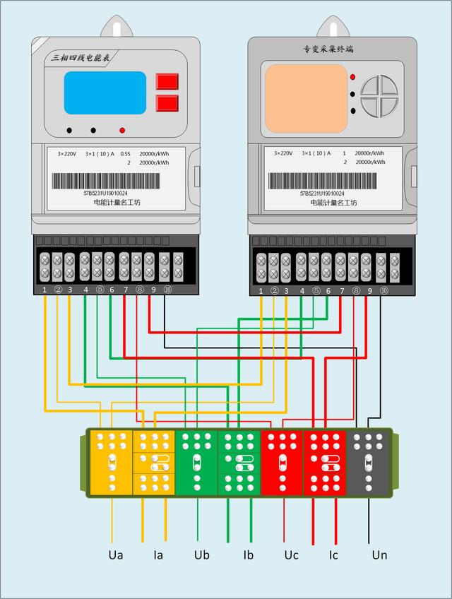 三相四线电子式电能表互感器接线,互感器电能表接线大全及原理