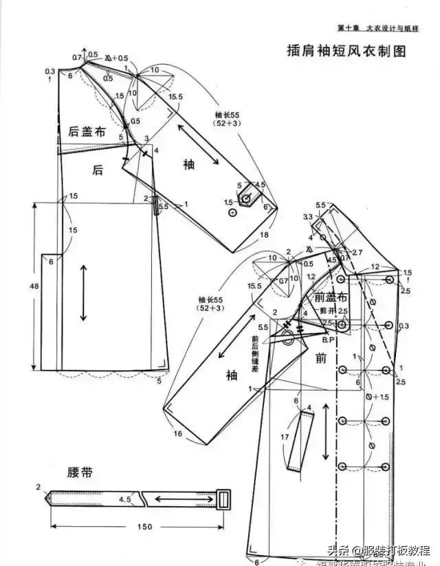 服装打版制版教程,打版纸样制版裁剪教程