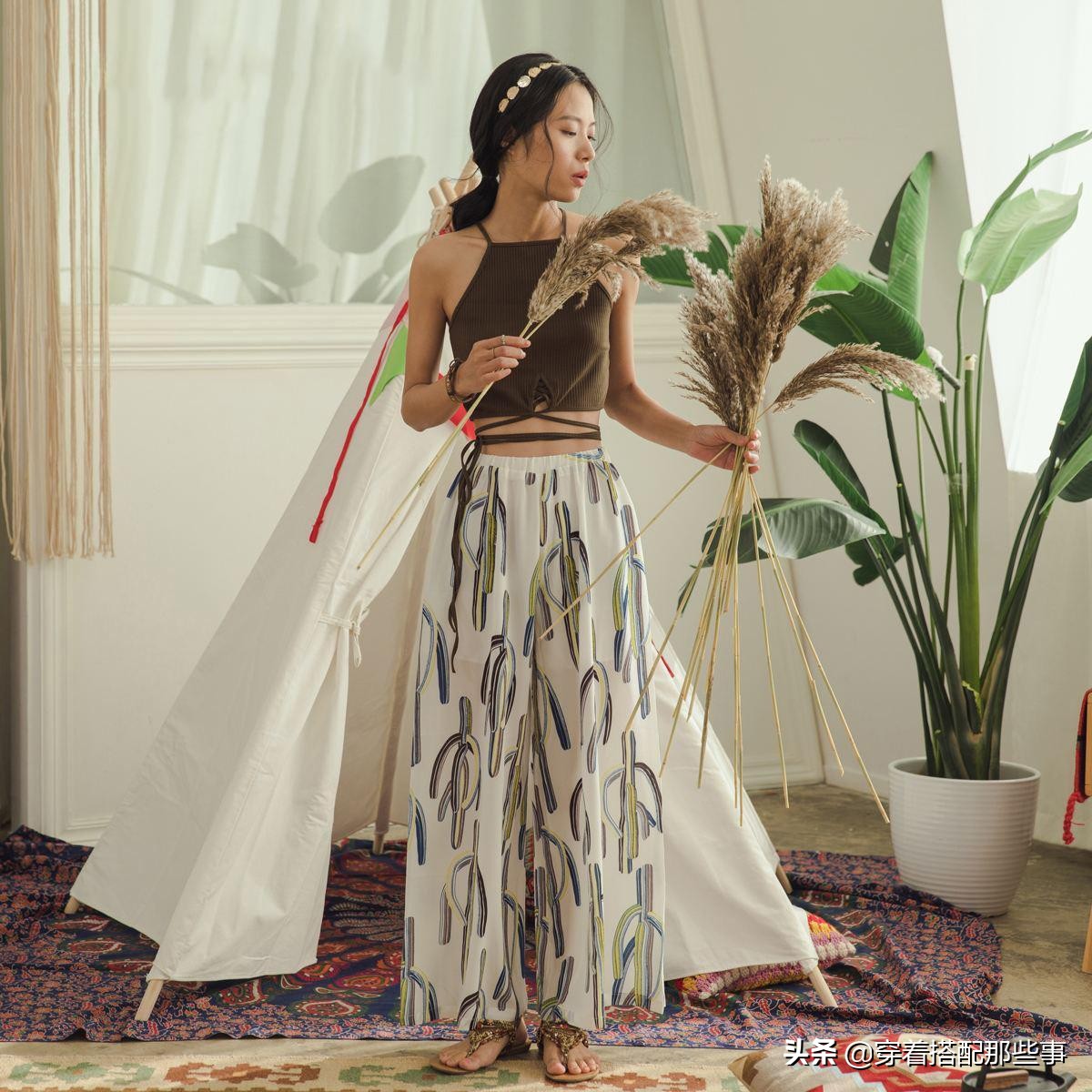 长款裙裤的时尚穿搭法则,高端裙裤搭配冬款