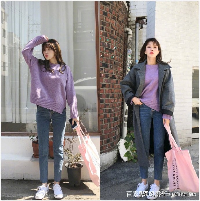 韩系穿搭极简风时尚百搭,韩系穿搭女春秋搭配高级感