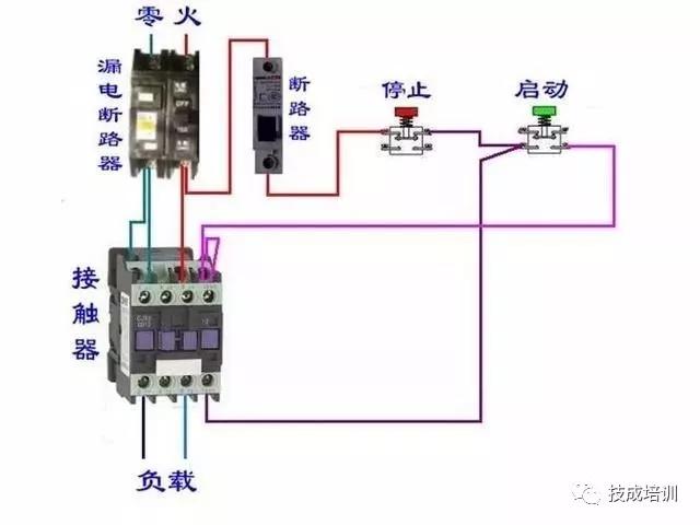 11种断路器接触器电气互锁接线图,交流接触器和断路器的接线图