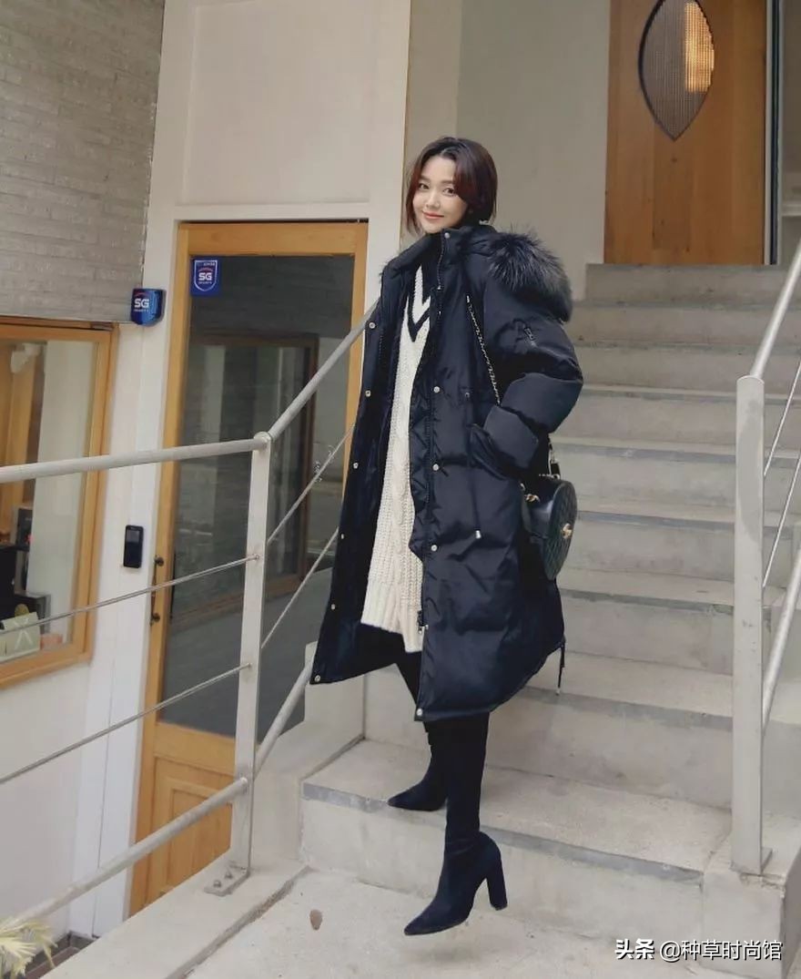 羽绒服裙子洋气,羽绒服裙子穿搭女高级感