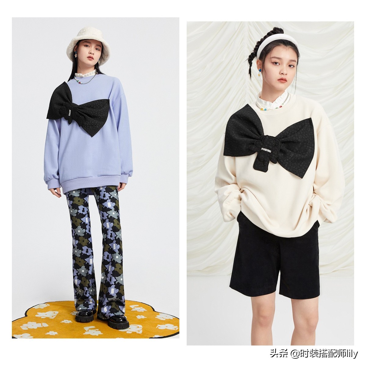 你的衣服有点结，画龙点睛之笔“仙女结”，美翻了整个秋季