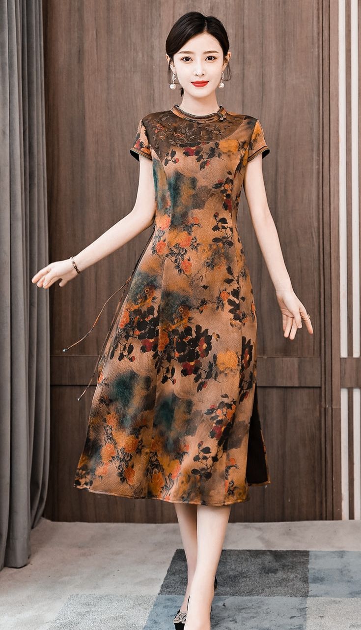 香云纱连衣裙短了怎么办,香云纱连衣裙下边怎么处理