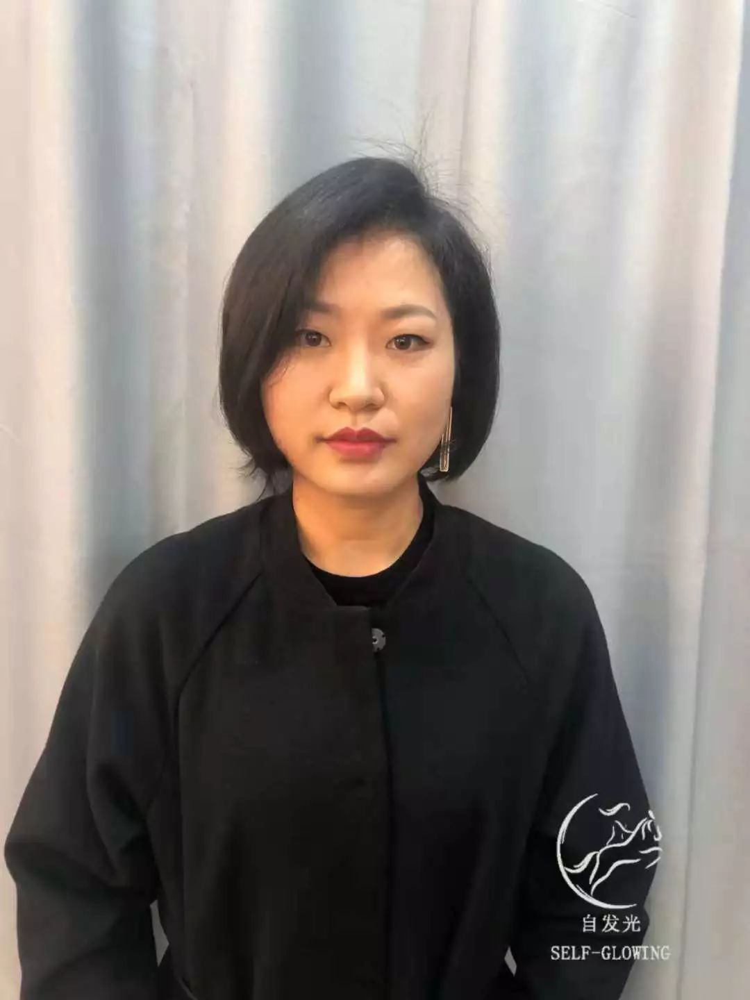 素人改造大圆脸短发,素人大改造方脸粗腿矮个子