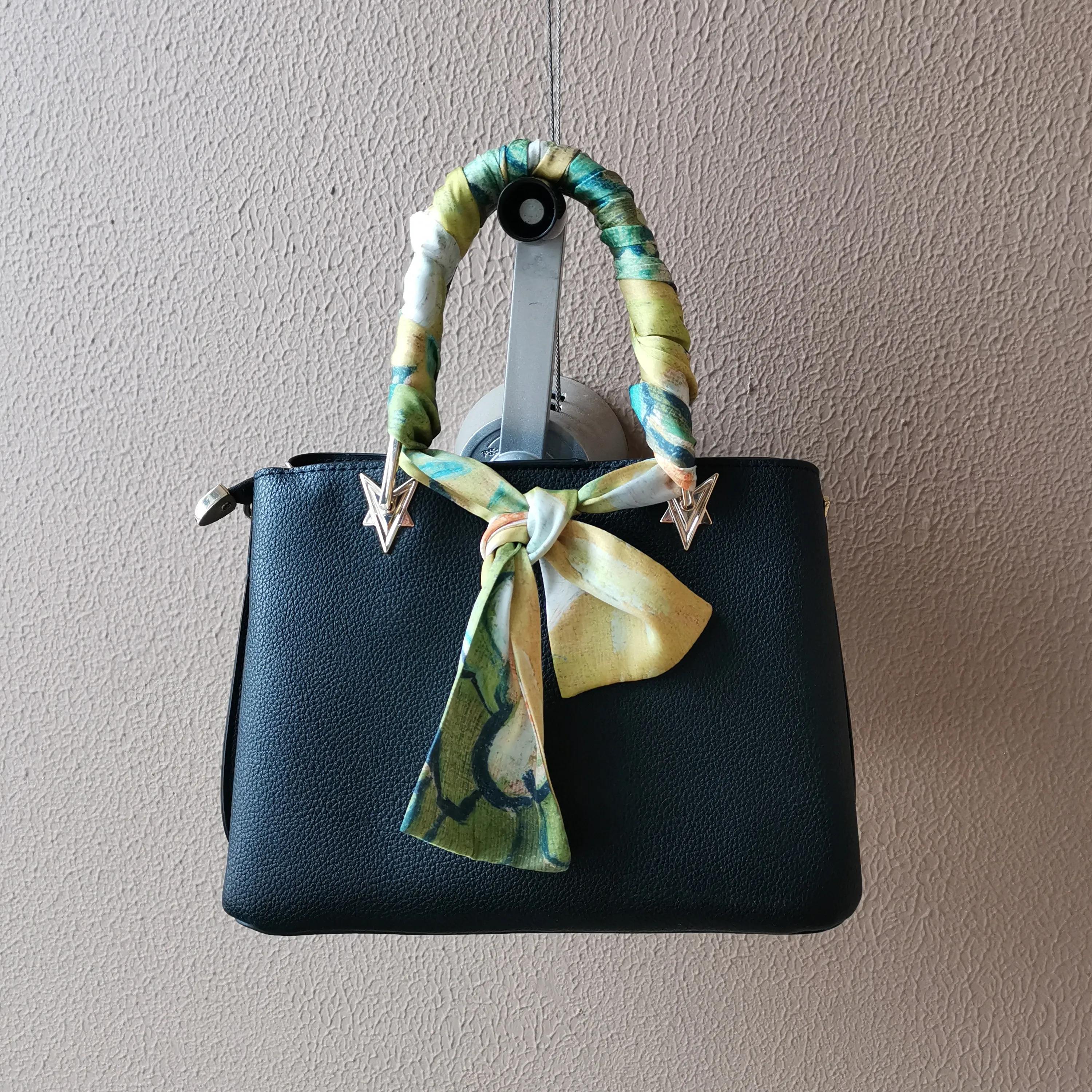 丝巾当腰带怎么绑,lv包丝巾绑法