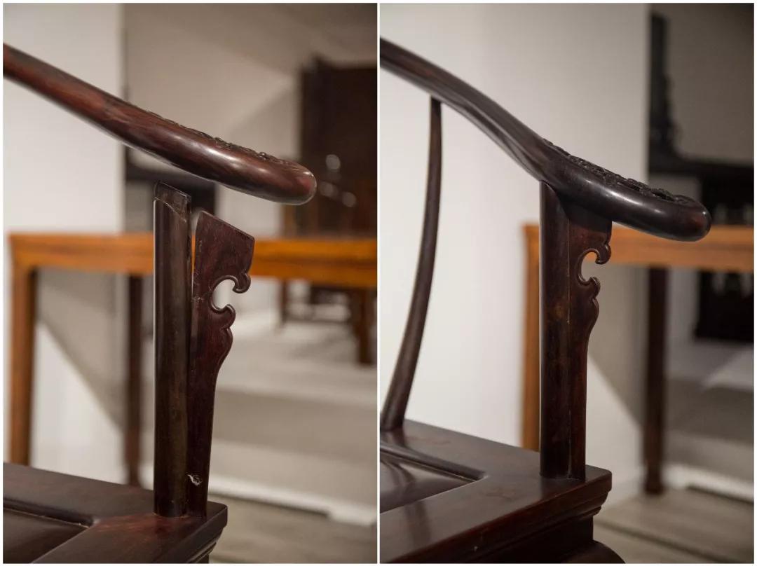 小叶紫檀如意云纹圈椅,小叶紫檀皇宫圈椅