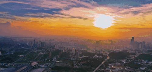 空中全景看贵阳,看贵阳的全景