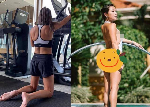 洗米嫂疯狂撸铁练肌肉，身材健美很壮硕，要给老公当保镖？