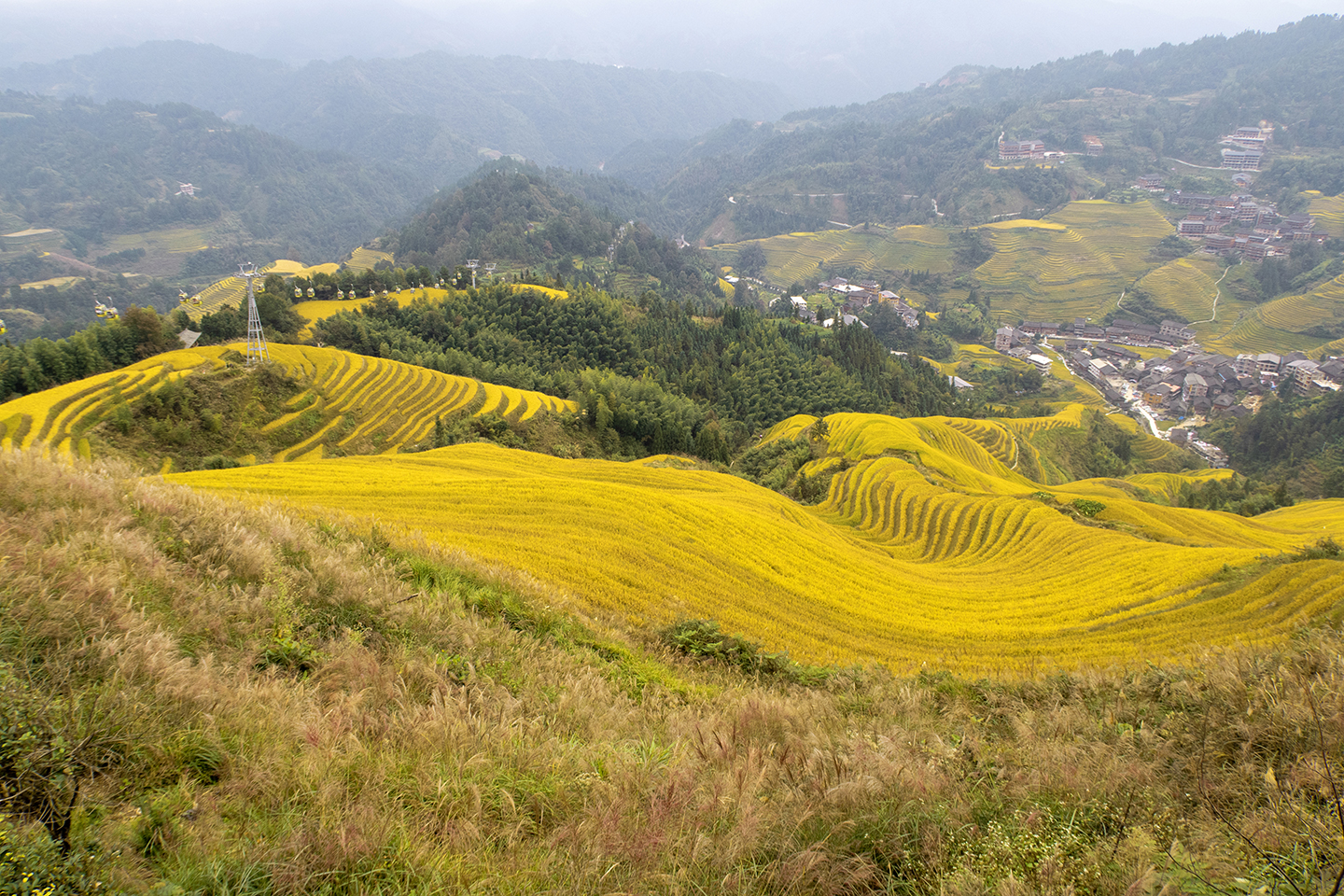 世界奇观龙脊梯田视频,世界梯田之冠桂林龙脊梯田