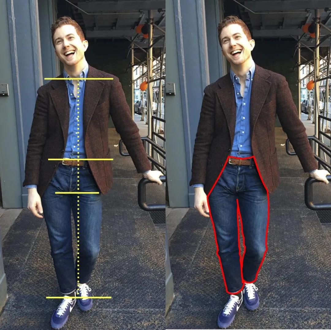 微喇牛仔裤怎么看合不合身,牛仔裤穿上怎么看合身不合身