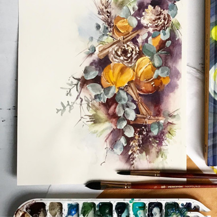 水彩表达情绪,水彩积极向上的画