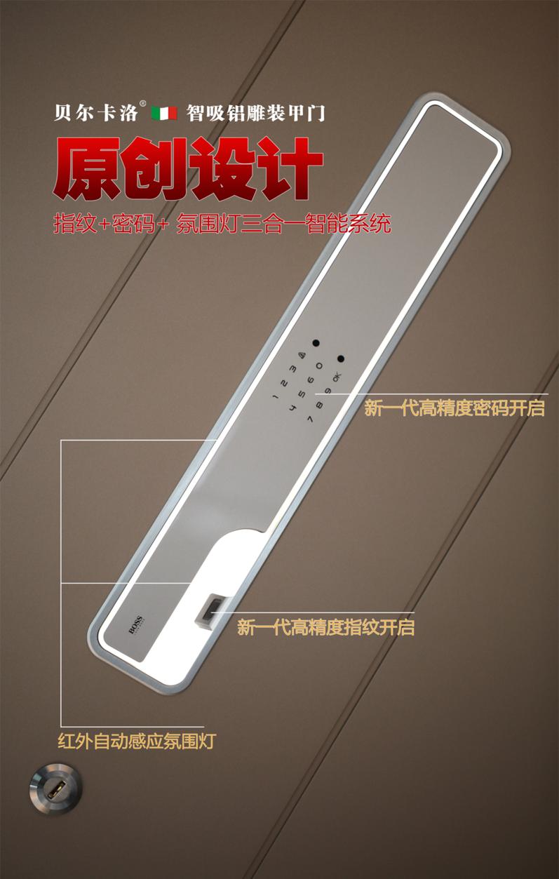 现代风格铝铸门,现代轻奢风格装甲门