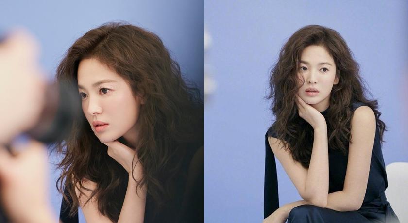 宋慧乔浪漫满屋斜马尾,宋慧乔长发卷发造型