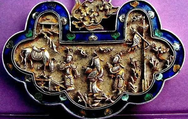 珐琅古法长命锁,最贵的古代银锁