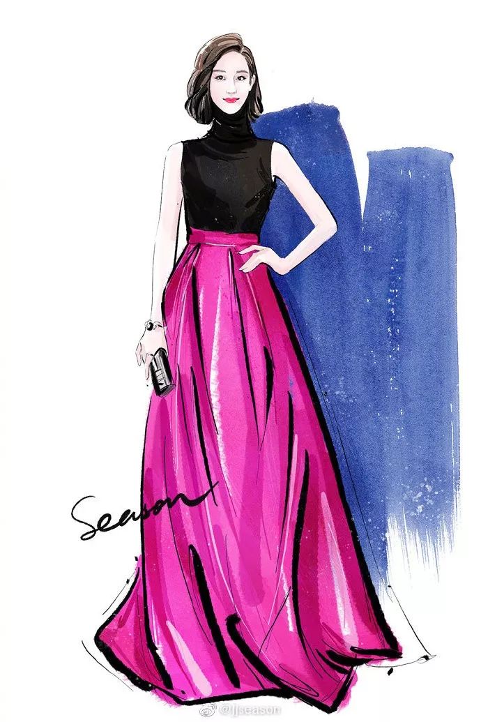 精美水墨插画,那些浪漫的水墨画插画