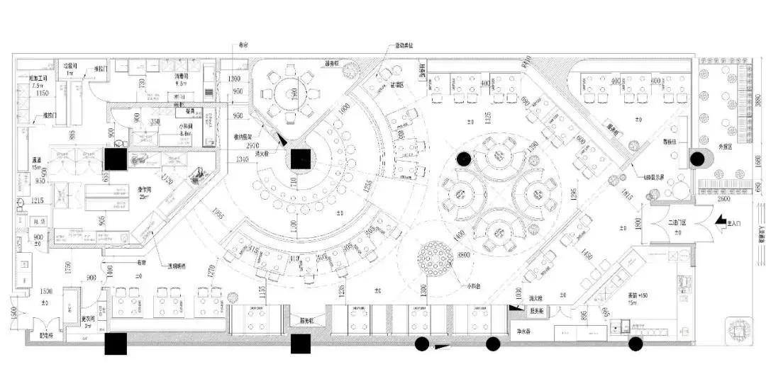 呷哺呷哺设计方案,呷哺呷哺餐厅空间布局分析