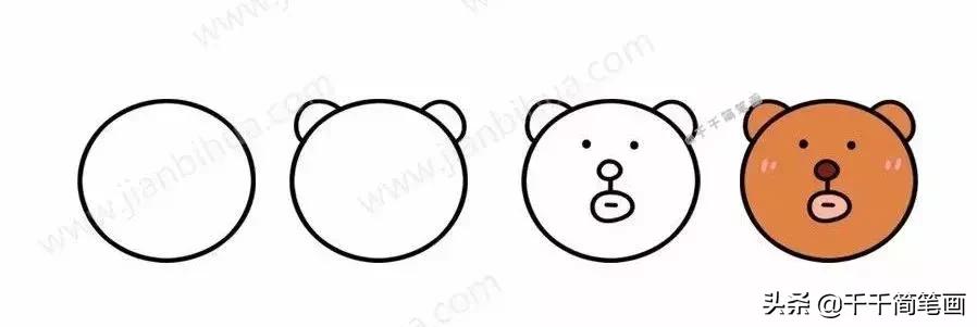 各种小动物头像简笔画图片,简笔画小动物情侣头像