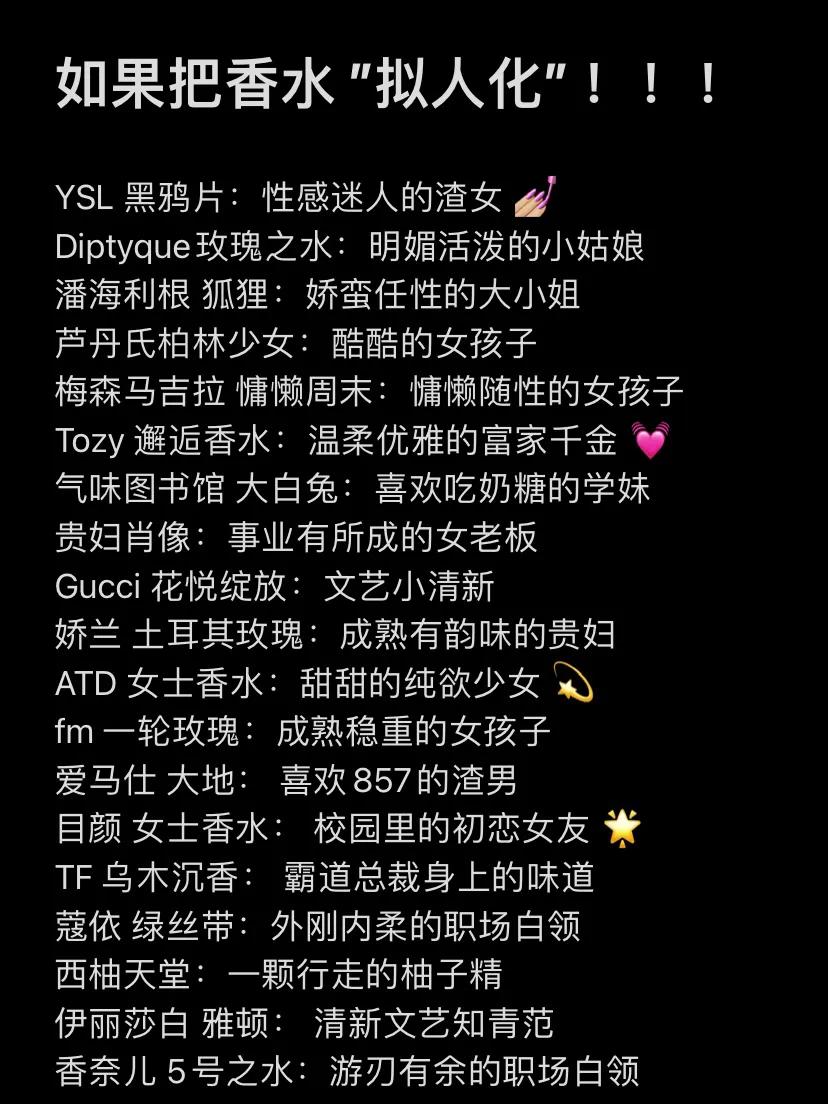 香水留香拟人化 (当香水拟人化)