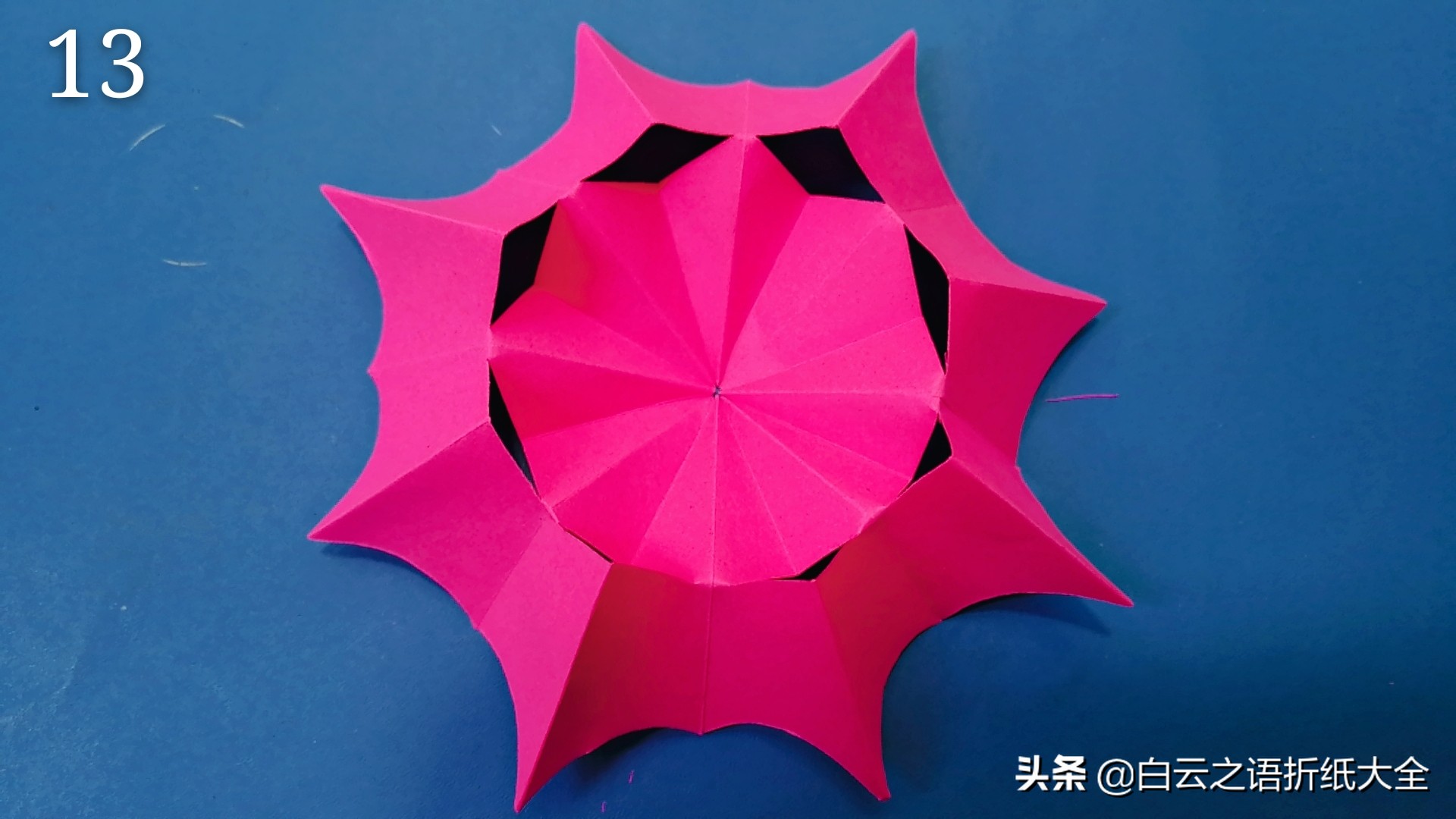 折纸漂亮的可伸缩小伞好看还好玩,折纸雨伞可伸缩慢动作很简单