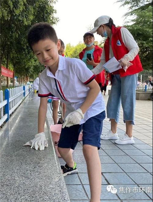 焦作:环南一小开展暑期文明实践志愿活动